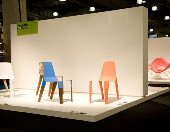 Photo of trade booth created by Townsend Design for the ICFF, Jacob Javits Center NYC. Design: Jennifer Carpenter Architect